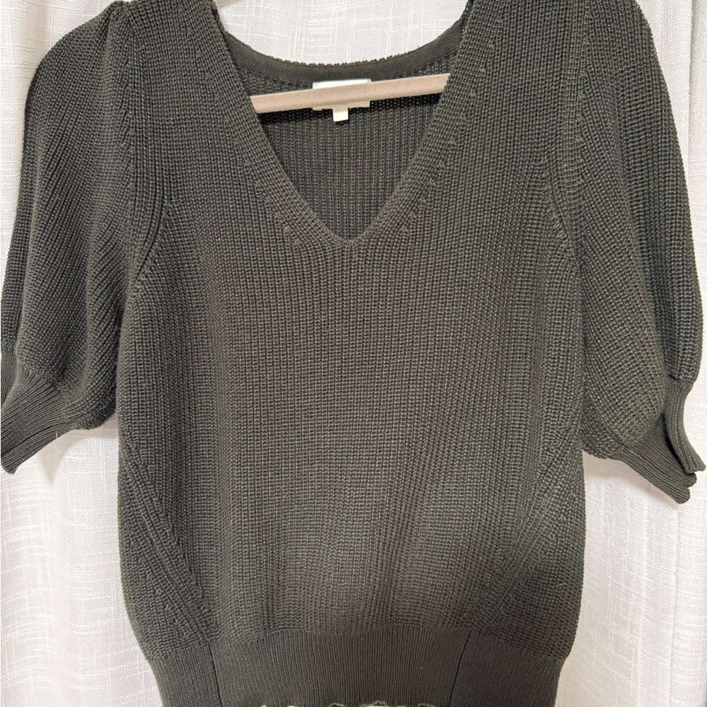 Gentle Fawn Charcoal V-Neck Sweater